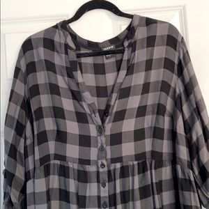 Plaid tunic